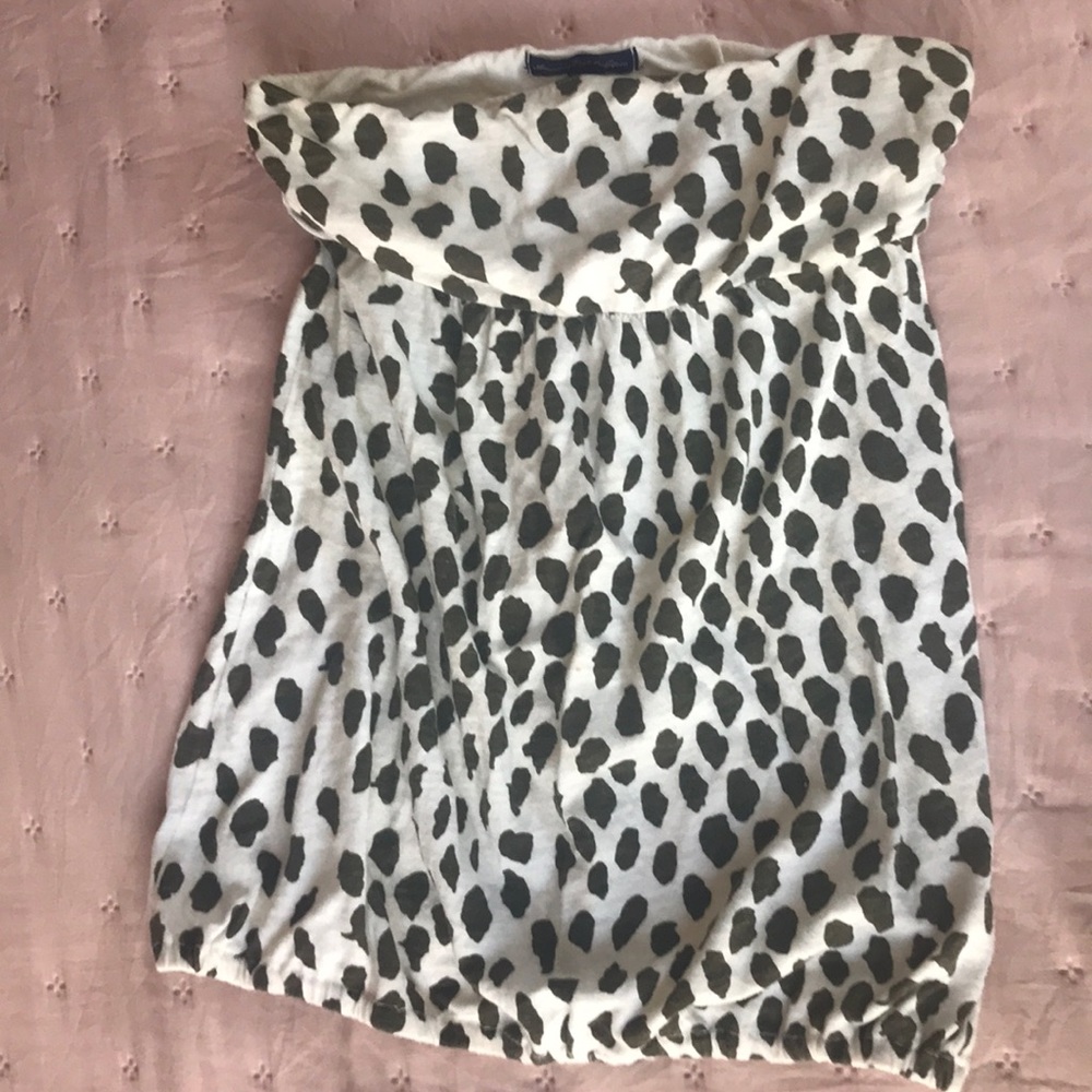 Strapless top